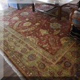 D02. Hand knotted Oriental rug. Measures approx. 14' x 17'9”
